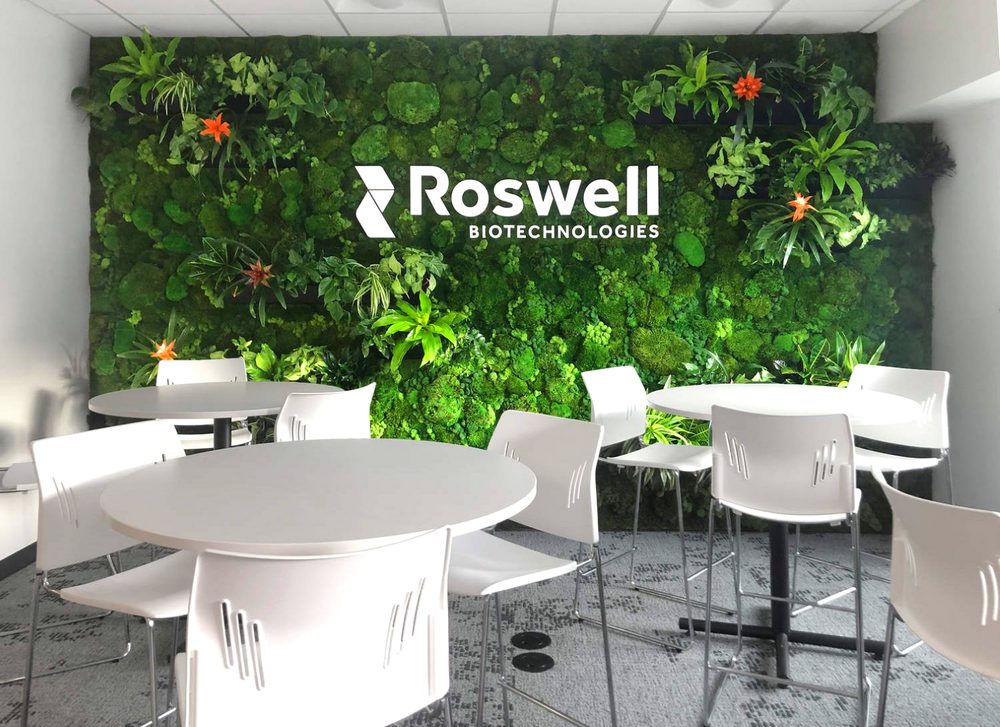 Roswell Biotechnologies - Moss Wall