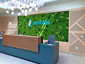 Zentalis Lobby Moss Wall