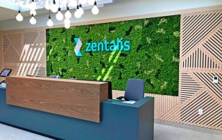 Zentalis Lobby Moss Wall